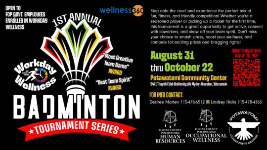 Workday Wellness Badminton Tournament
