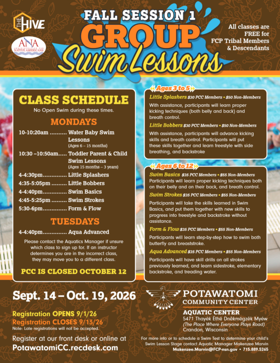 Fall Swim Lessons