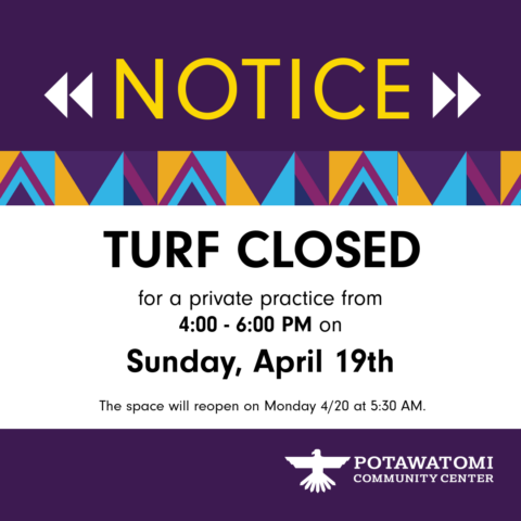 Turf Closure 4/19